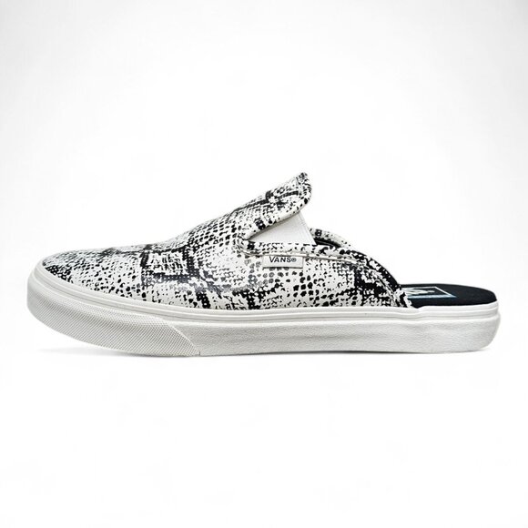Vans Mule Sf Snake Marshmallow Slip-On Ultracush Black And White Sneaker Shoe - Picture 1 of 11